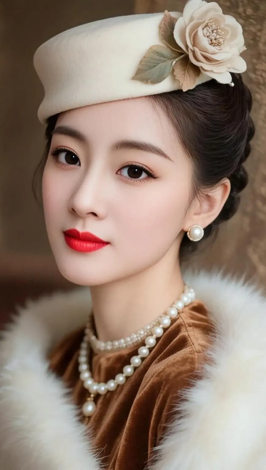 AI民国珍珠写真 ai创作