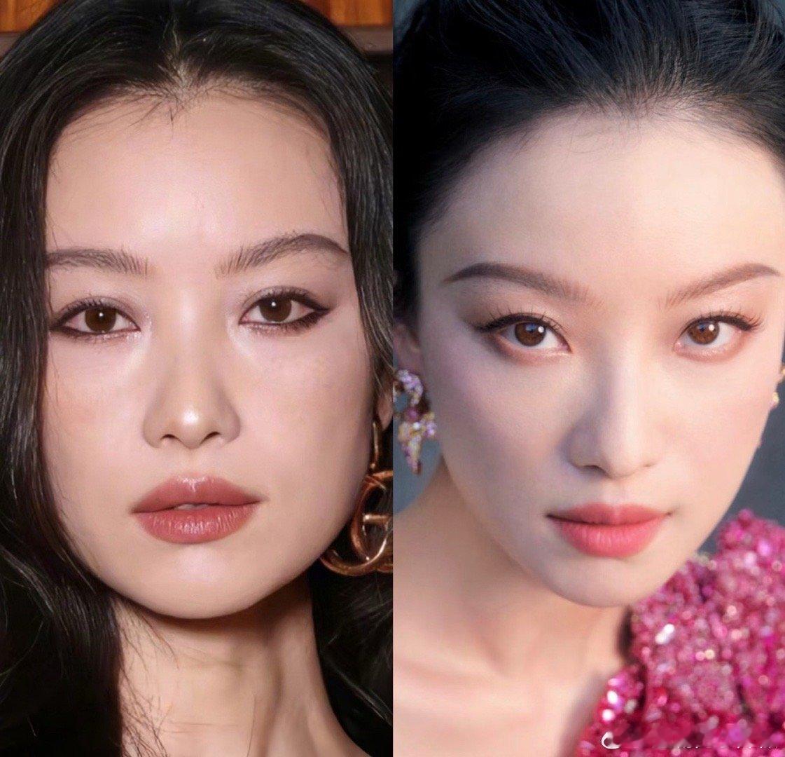 她真的不适合浓妆，盖住了眼睛的灵气 ​​​