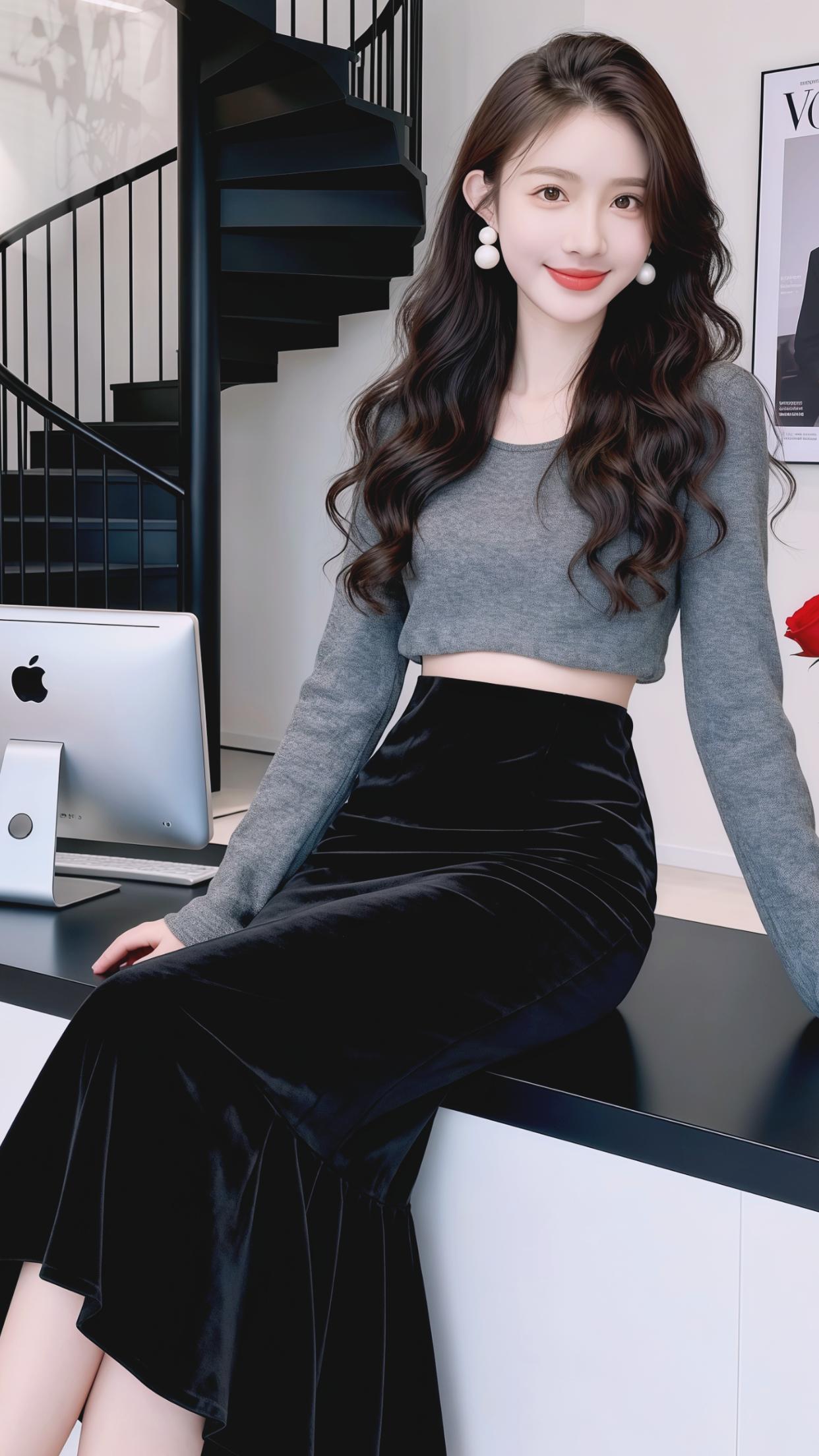 穿搭 优雅气质 高级感穿搭 鱼尾裙 包臀