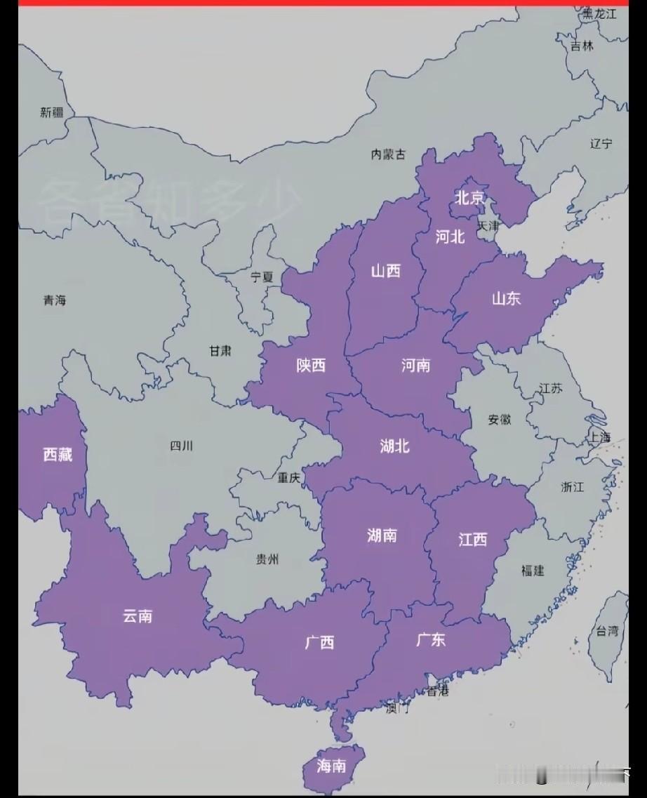 广东山东河南湖南湖北进入十强省榜单，名字带西的5个省区无一进入十强榜
中国省级行