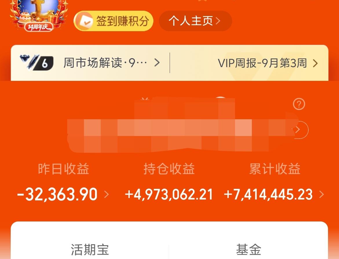 昨天基金－3W，累计收益741W。
昨天美股涨的不错，特别是纳指，而七姊妹更是上