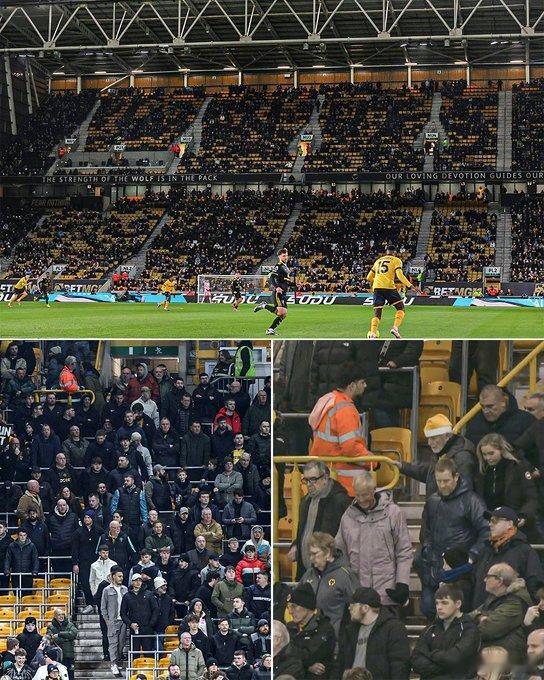 【提前锁定降级名额？】狼队1比4曼联 ，狼队球迷为了抗议俱乐部管理层，延迟15分