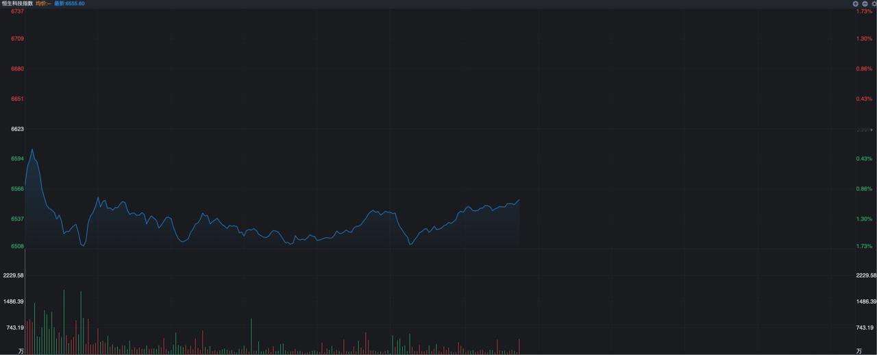 今天港股走势很是不尽人意，无论是恒生指数还是恒生科技指数，都出现了明显的低开，恒