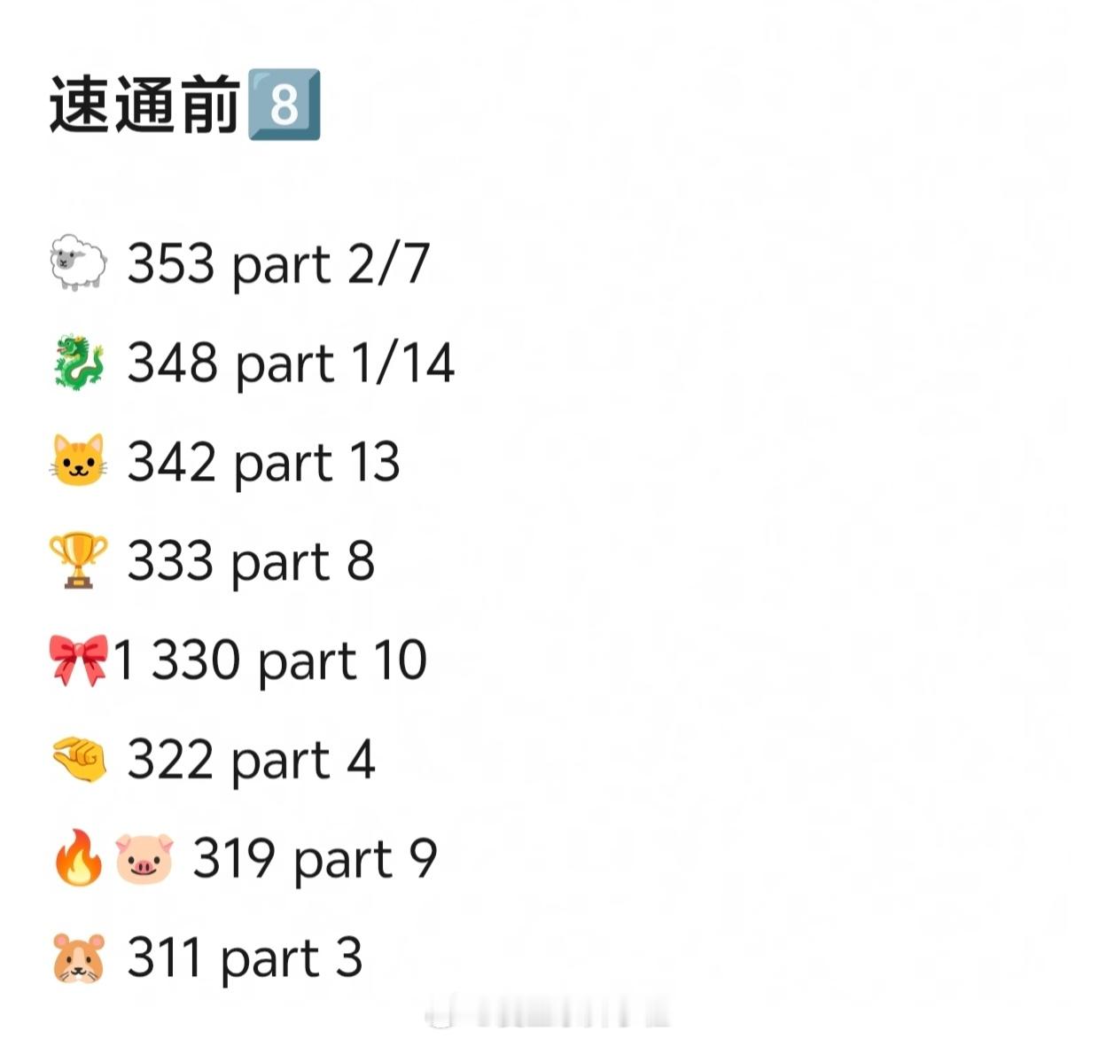 🎀考核前八分数和分part TF四代主题曲考核成绩