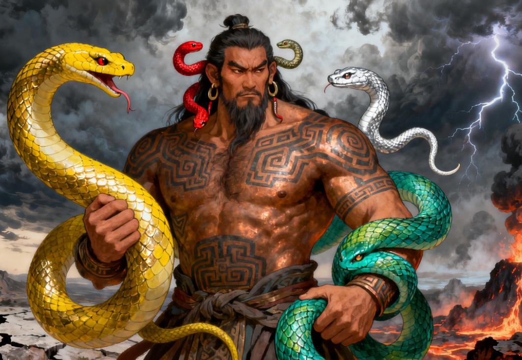 品读《山海经》424——《海外北经》夸父国
冬日生活打卡季
原文：
夸父国在聂耳