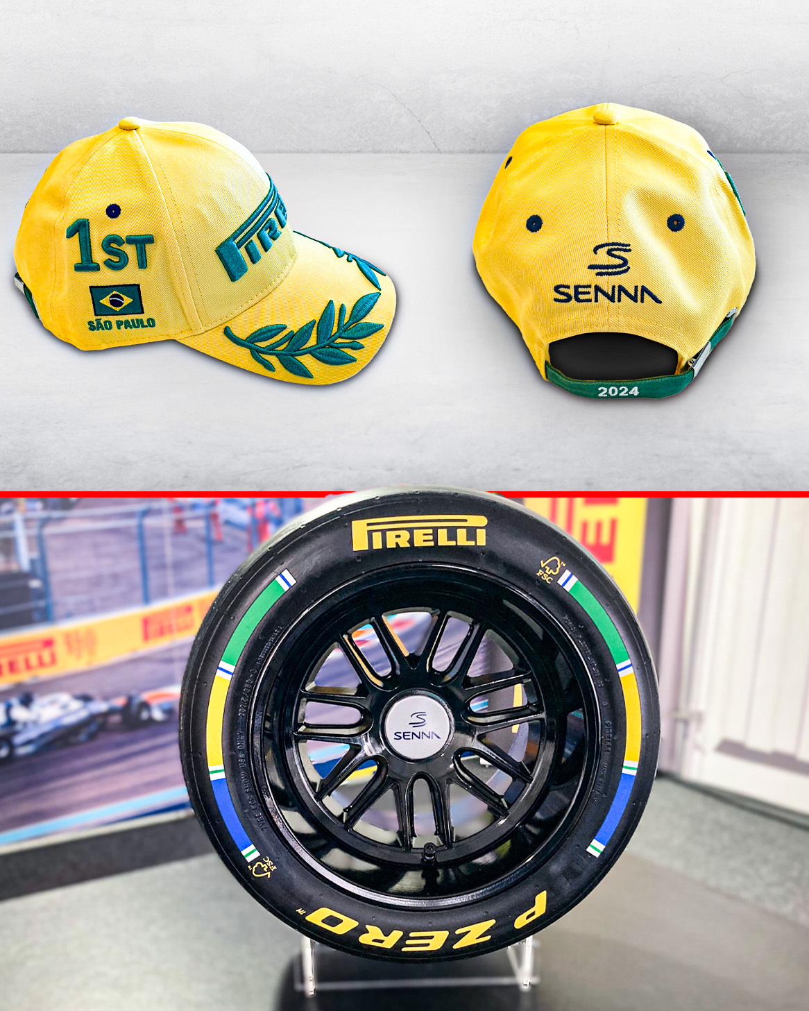 倍耐力本周将有特别的领奖帽子和杆位小轮胎，纪念塞纳逝世30周年#2024f1圣保