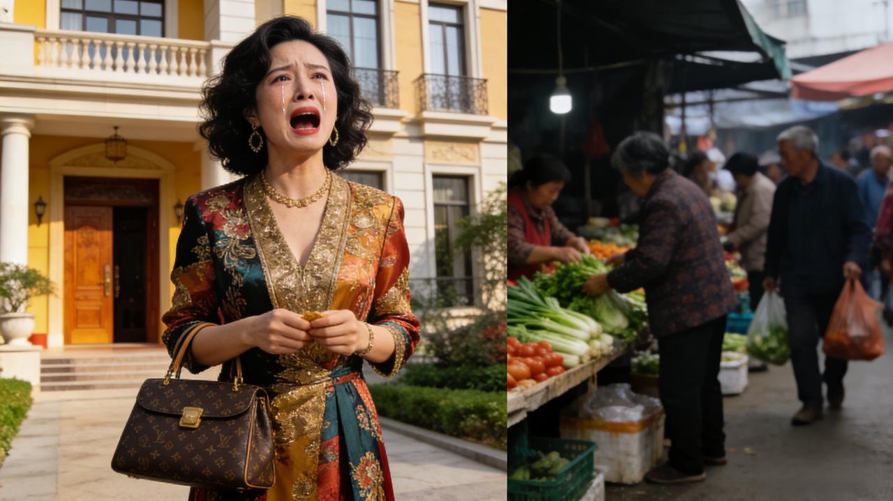 忽闻星泪溅寒门，致歉声喧带货尘。
本戏台前耕夫苦，原乘幕后宝车辚。
三更数尽珍珠