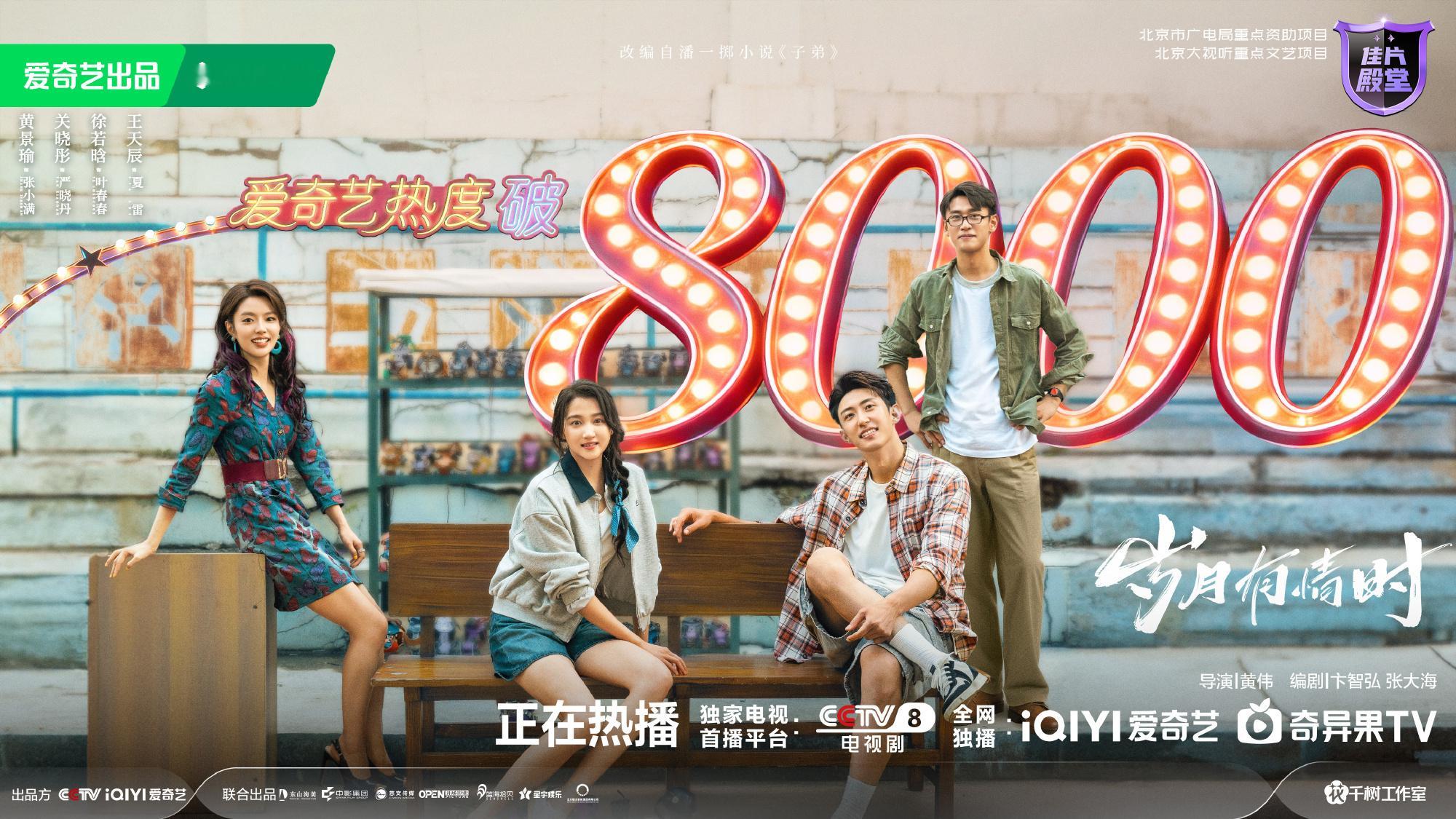 电视剧岁月有情时恭喜爱奇艺热度破8000