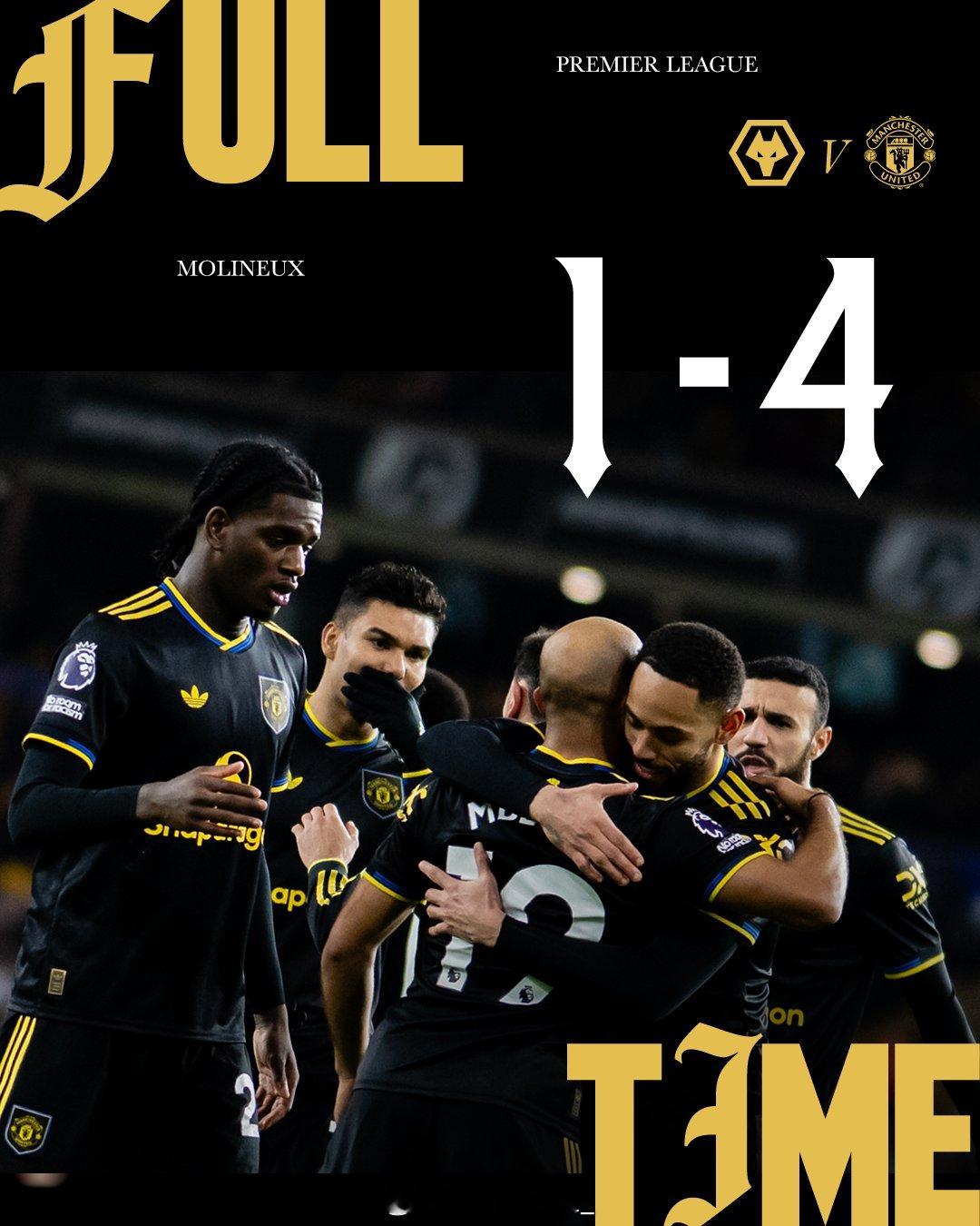 狼队提前锁定一个英冠名额！今天凌晨狼队1比4曼联说实话是狼队太菜了曼联暂时和利物