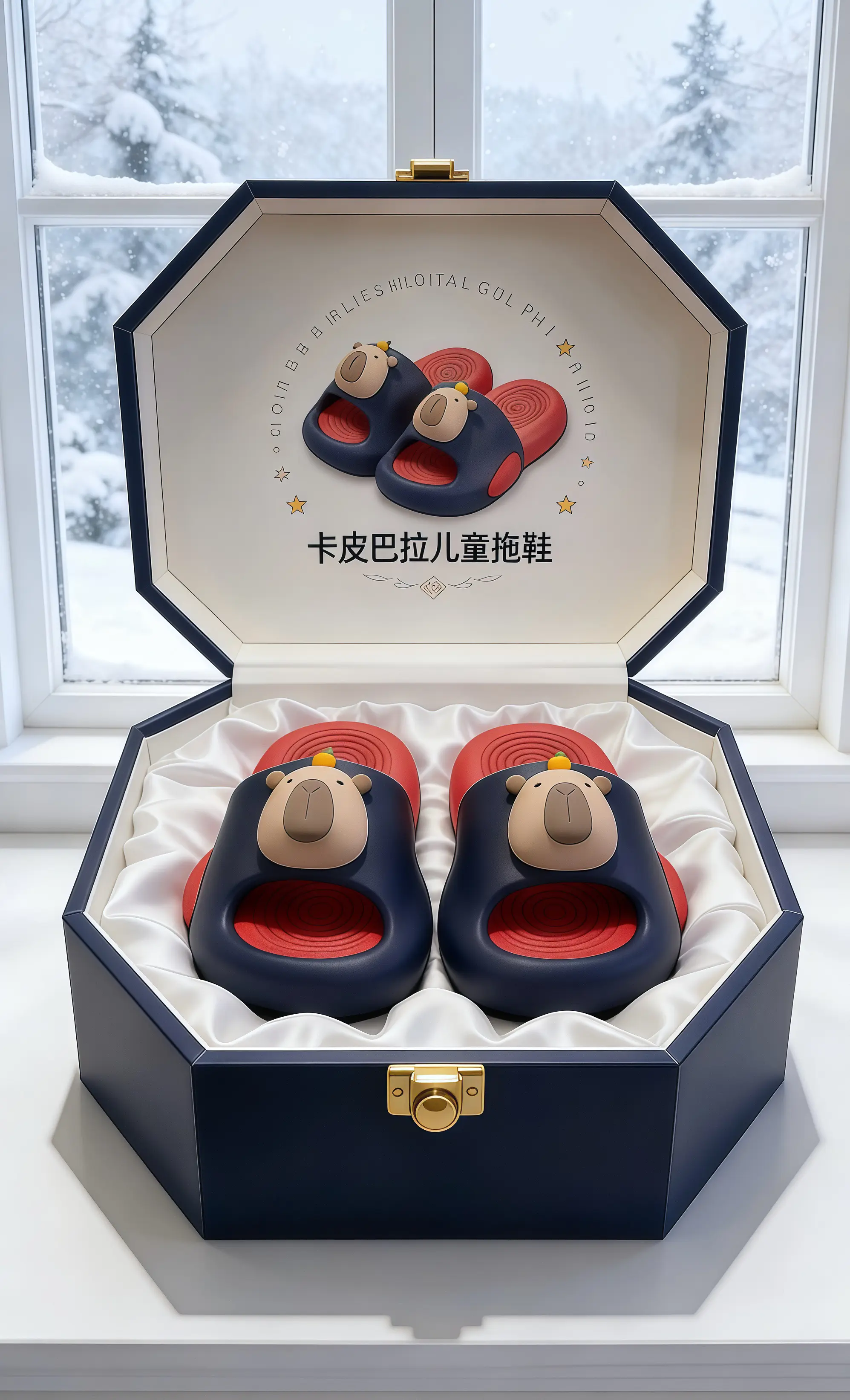 宝宝卡皮巴拉拖鞋，居家必备，防滑浴室拖鞋，外穿也很时尚。