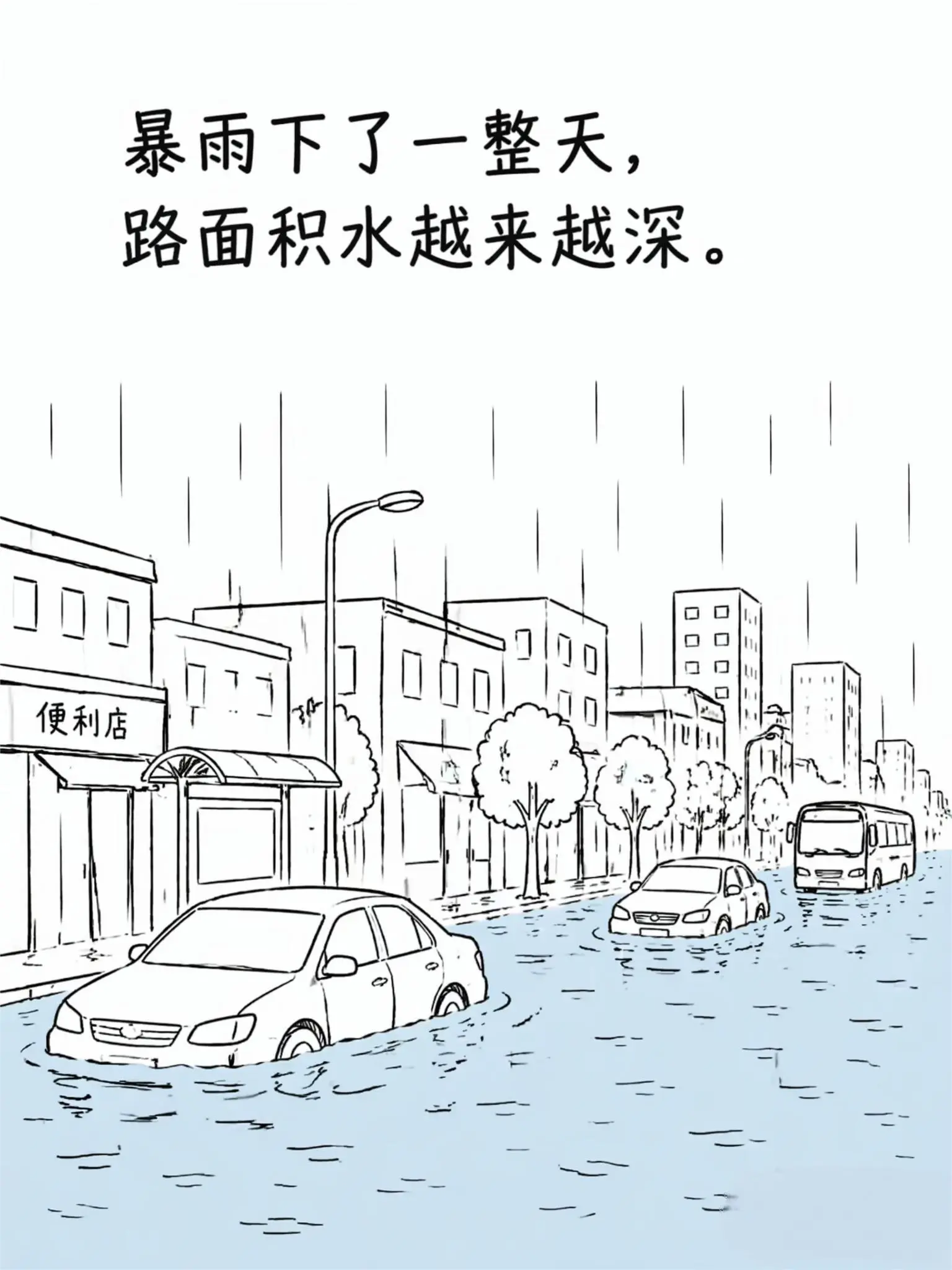 给雨中的警察点个赞！