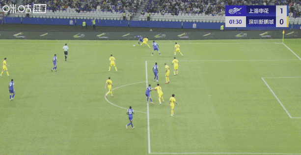 上海申花1比0深圳新鹏城路易斯头球破门制胜，打进全场唯一进球。目前上海申花落后上