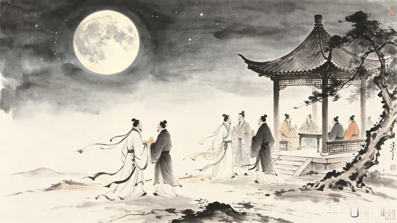 上联：圆圆缺缺天上月
下联：聚聚散散世间人
