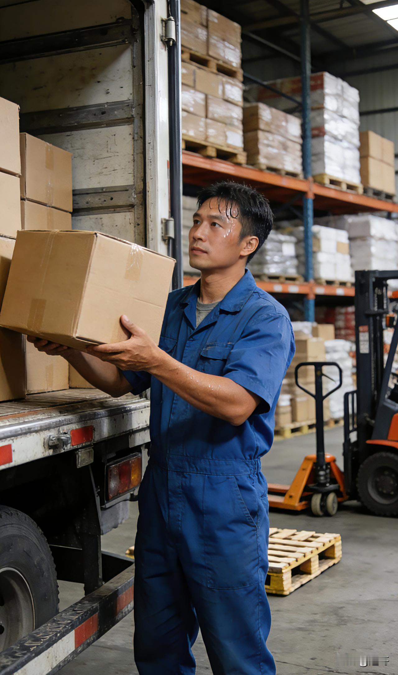 一点都不丢人。
 
靠自己力气、汗水、辛苦劳动赚钱，是最踏实、最体面的事。
装卸