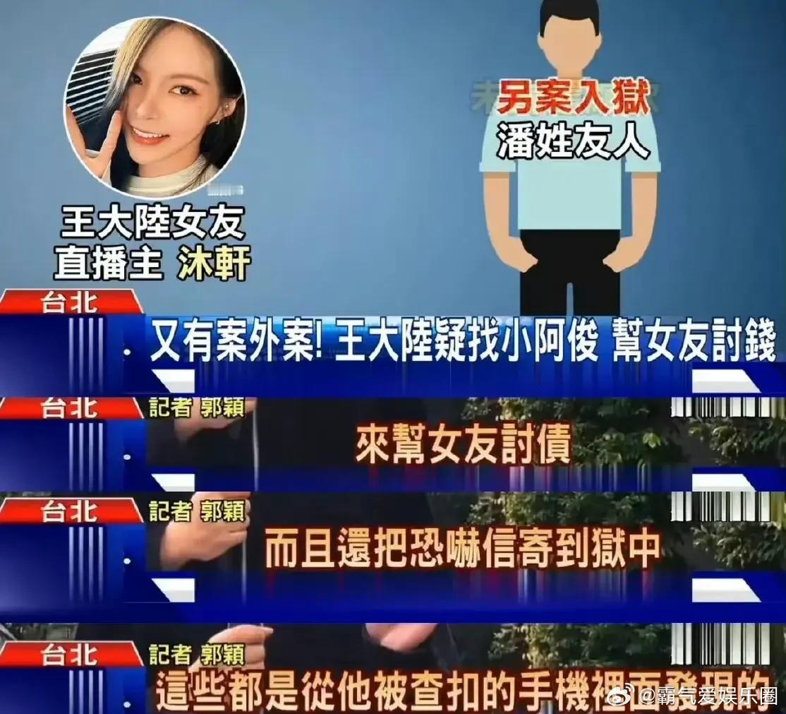 王大陆找黑帮帮女友讨债400万:引得网友共鸣，都认为王大陆讨债没有错网友1：40