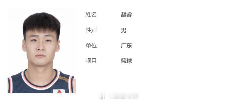 赵睿 全运官网的照片，赵睿这是哪年的广东队写真照？[嘻嘻] ​​​