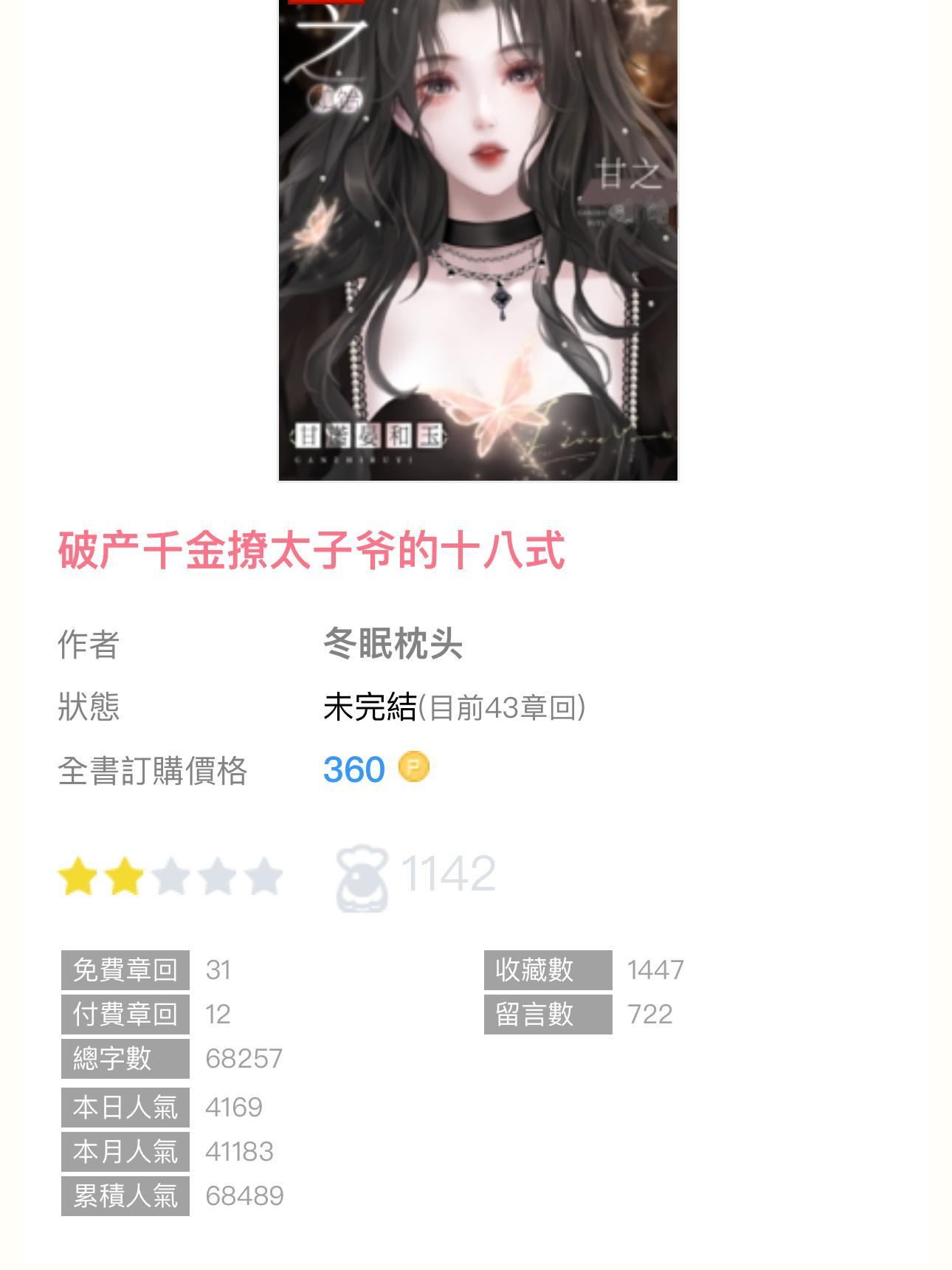 【编辑推荐】《破产千金撩太子爷的十八式》by冬眠枕头🔸连载🔹微强制／1V1双