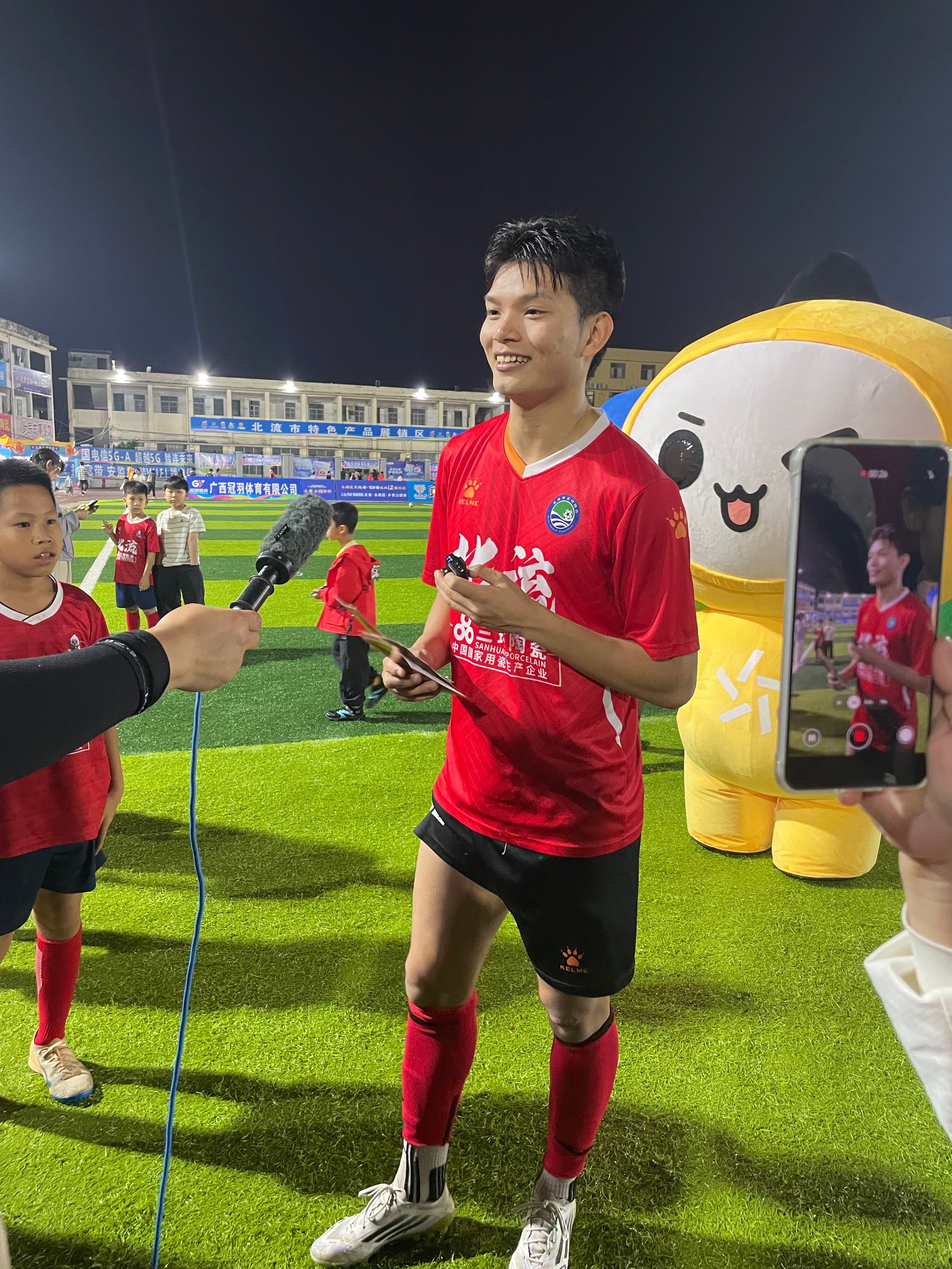 【玉林北流队许可上演广西县超首个大四喜】近日，广西县超玉林北流市队vs贵港港南区