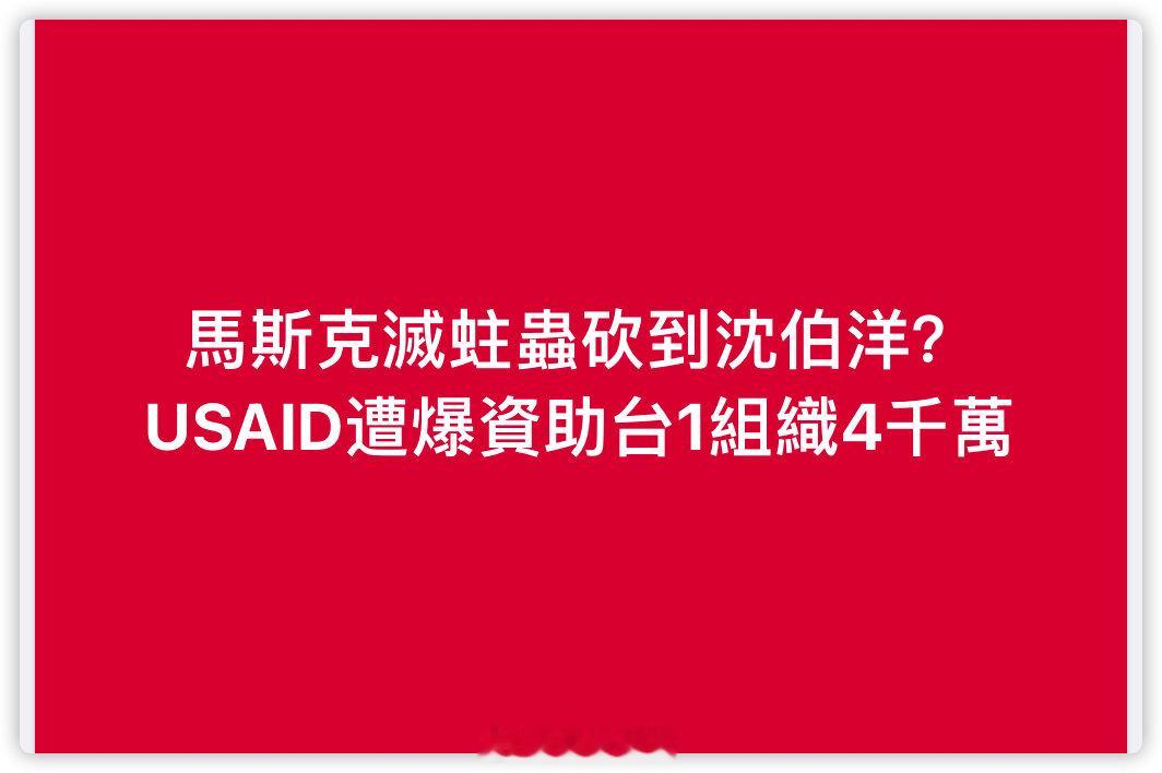 USAID遭爆资助台1组织4千万沈伯洋是前执行长 