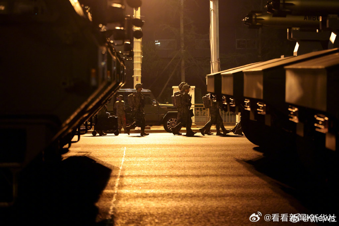 【#受阅部队已集结准备#】#九三盛大阅兵#9月3日上午，纪念中国人民抗日战争暨世