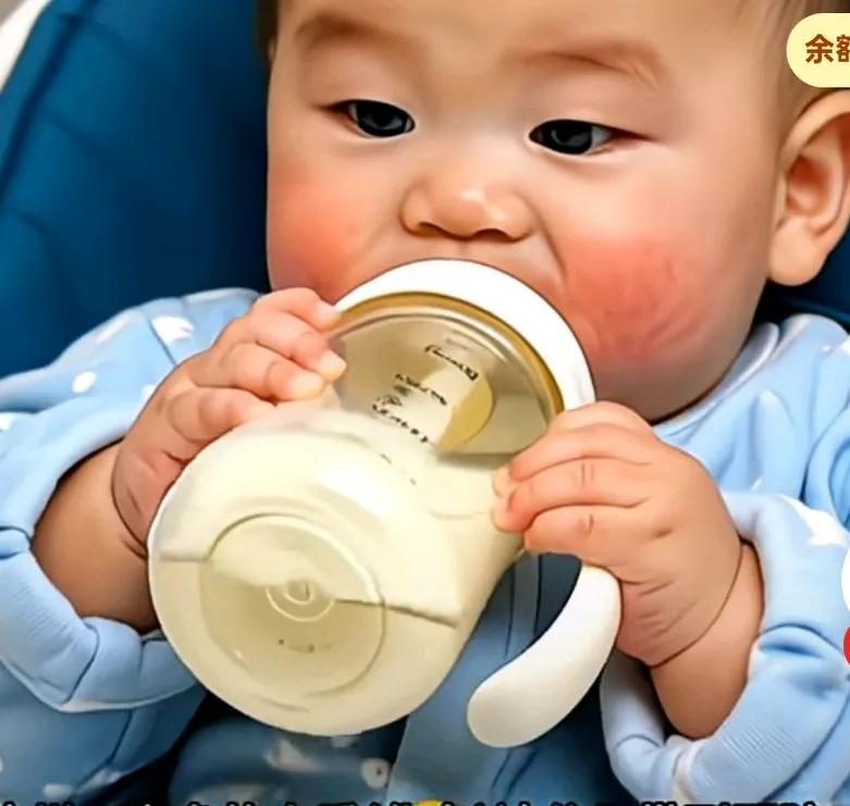 一岁孩童长期喝完奶不刷牙，十六颗乳牙全部坏死，
听说奶粉中的乳液会残留牙缝，
长