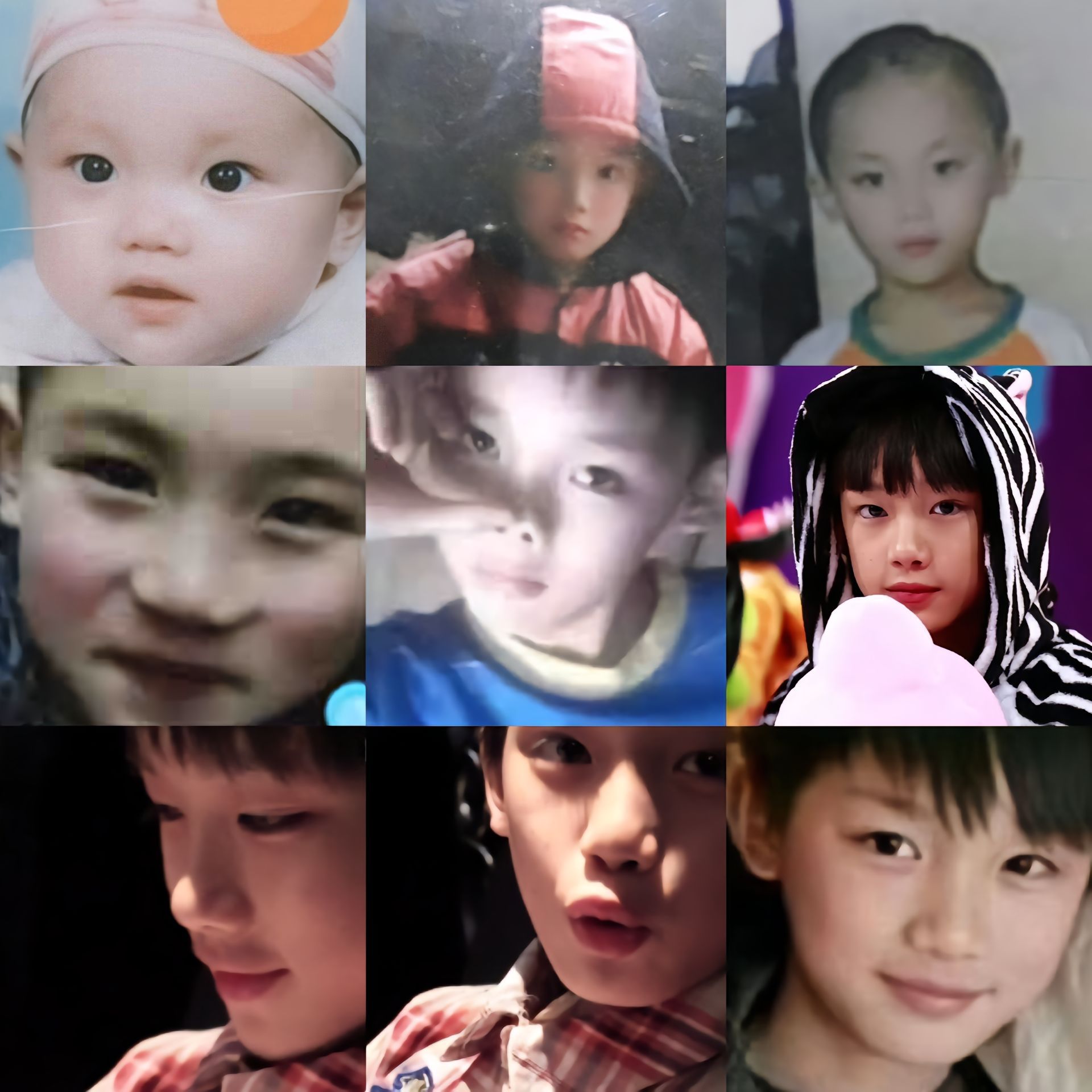 #你好星期六全员晒童年照#就晒一张怎么够！年纪小就是好，丁程鑫连童年照都是高清的