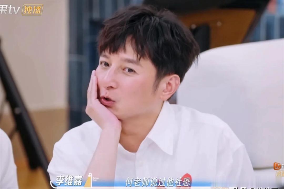 孙怡满脸好奇地问：“何老师社恐啊？”李维嘉回答：“何老师说过自己社恐的，在做节目