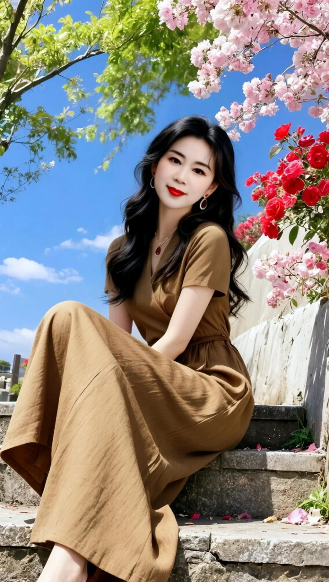 AI春日清新照 随变ai随便玩