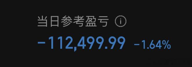 今天跑输指数，亏了11.2W，肉疼🩸今天把打野的机器人给卖了，这个打野仓赚了0
