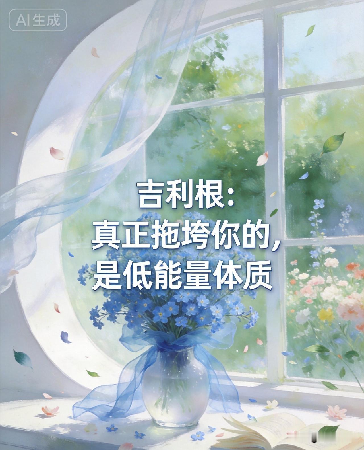 吉利根：真正拖垮你的，是你的低能量体质。

你有没有过这样的时刻——明明没做什么