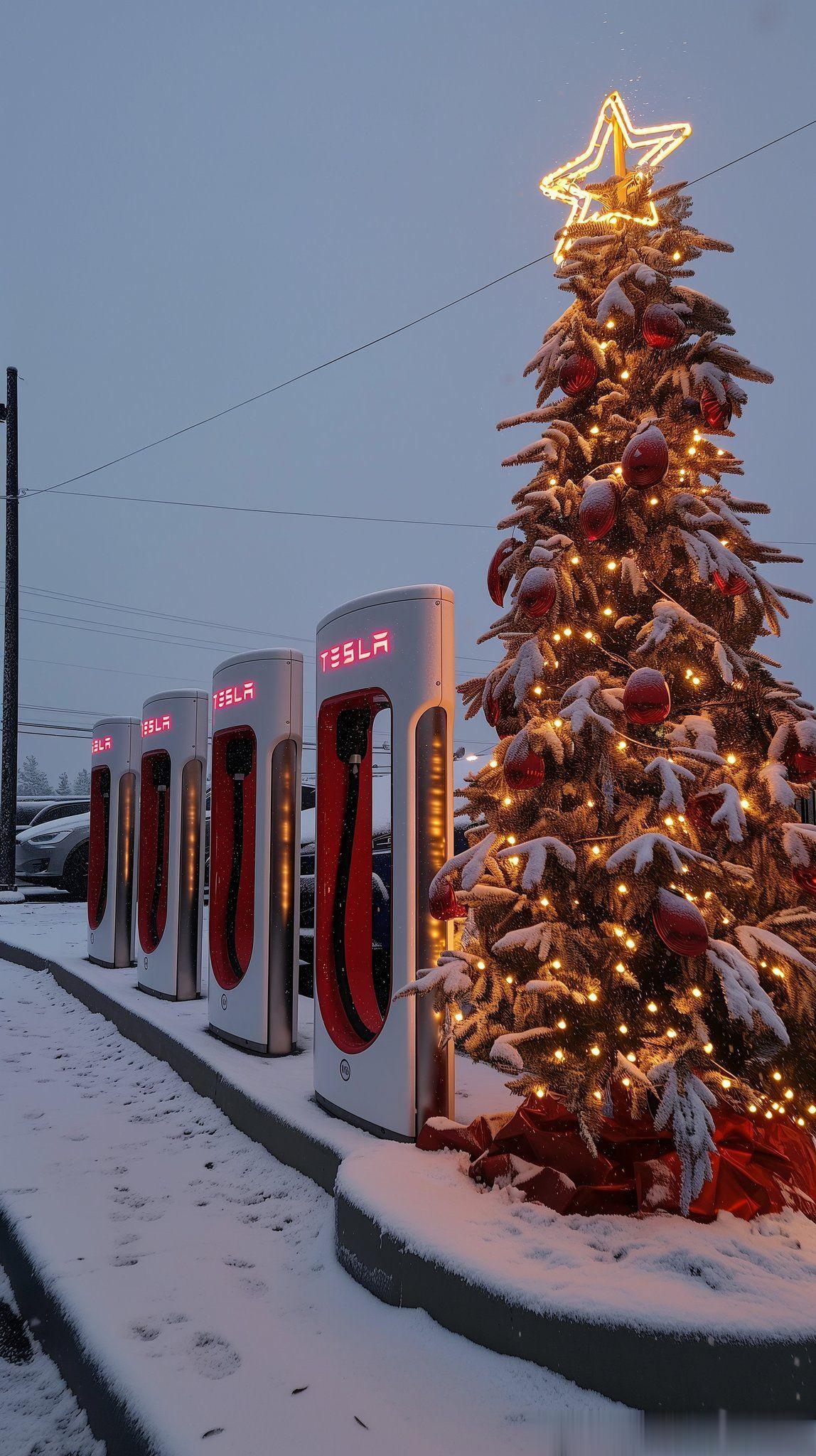 #特斯拉[超话]#﻿$特斯拉(TSLA)$﻿ 聖誕快樂🎄Merry Chris