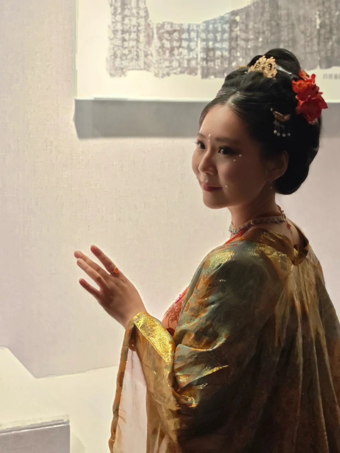 在洛阳博物馆拍到了美照。