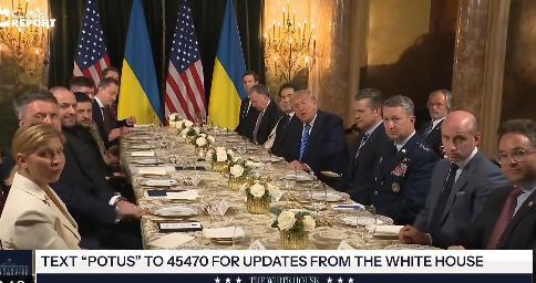 【泽连斯基和特朗普之间的闭门会谈已经开始 在记者被护送离开之前，特朗普说： “谈