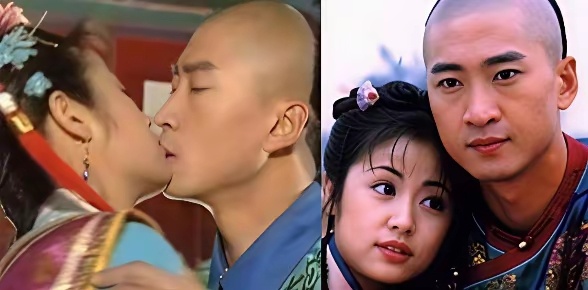 有一次，林心如在节目上哭诉：“拍吻戏没有人伸舌头的，在拍《还珠格格》时，周杰总把