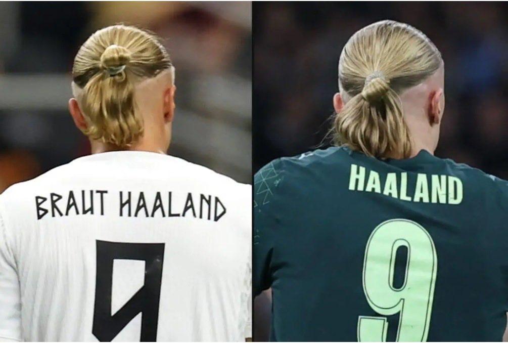 哈兰德在国家队比赛期间，球衣上为什么印“Braut Haaland”而不是直接印
