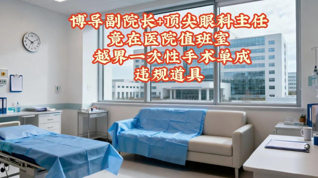 三甲副院长与女主任值班室丑事：无菌手术单竟成苟且道具！