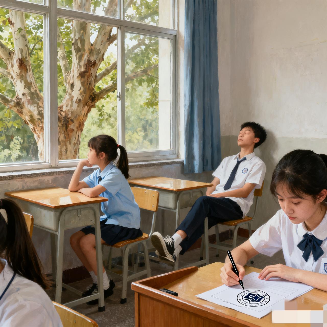 期中考试的校园里裹着试卷油墨味，教师办公室里同行们的吐槽声此起彼伏，“监考真不如