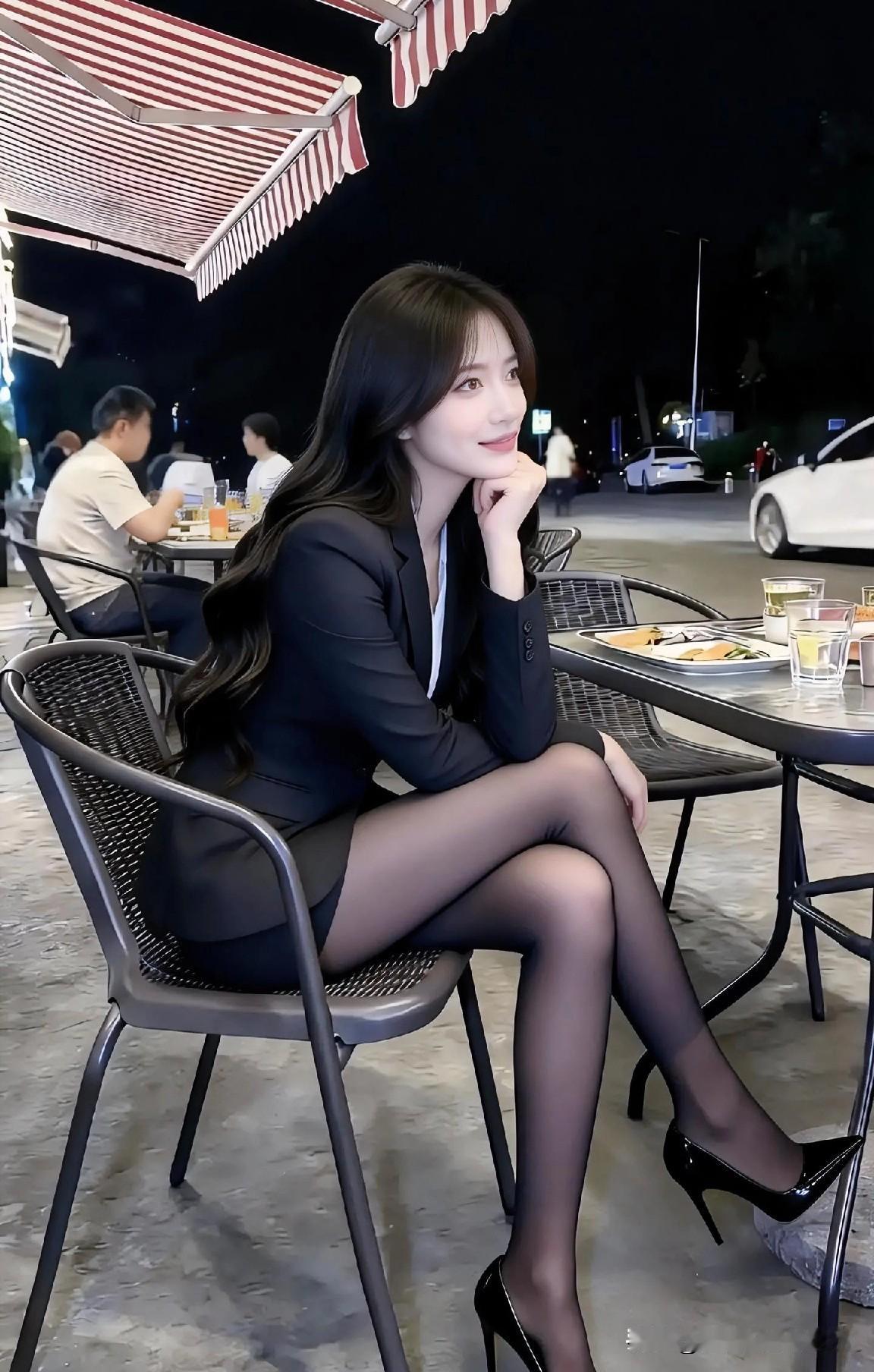 都市夜生活，优雅白领的时尚晚餐时光🍷✨