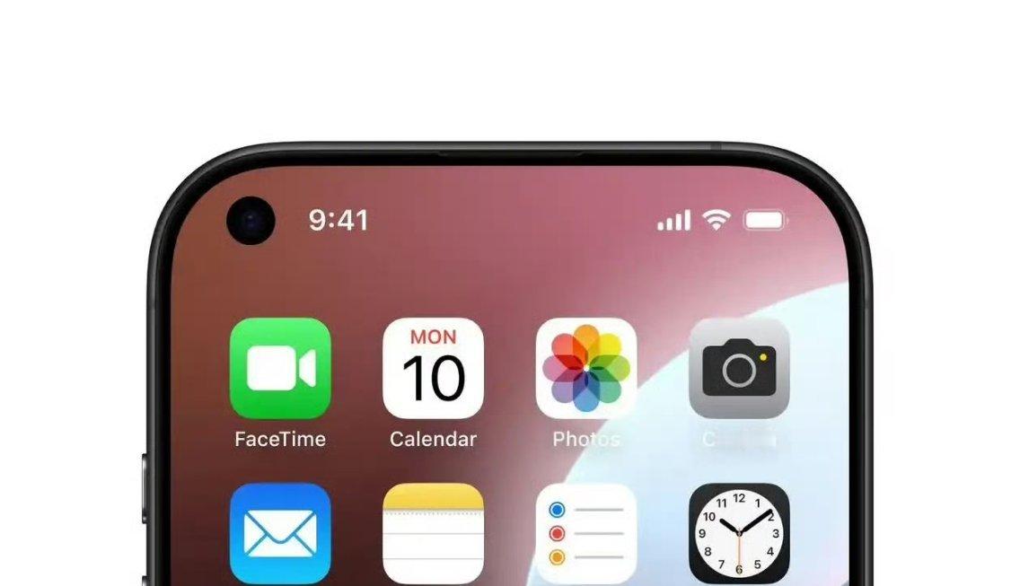 iPhone18Pro宣传片曝光看着这个靠左的前置摄像头，总想拿个绳子把它串一下