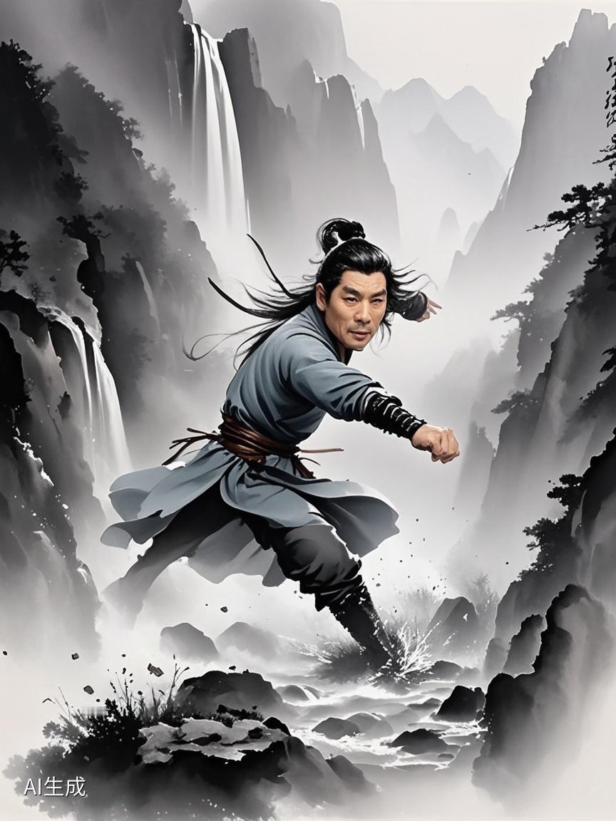 AI写真辑镜中武侠影，一舞动四方！原来我也能有“力拔山兮气盖世”的气场～