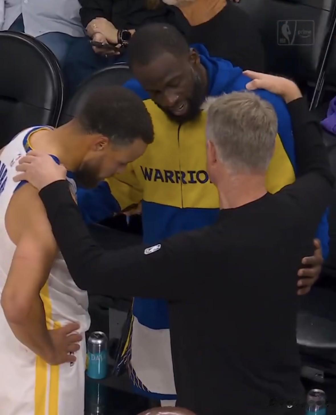 主教练科尔和库里、格林下赛季还会再聚勇士吗？

在今天的附加赛焦点战中，当勇士最