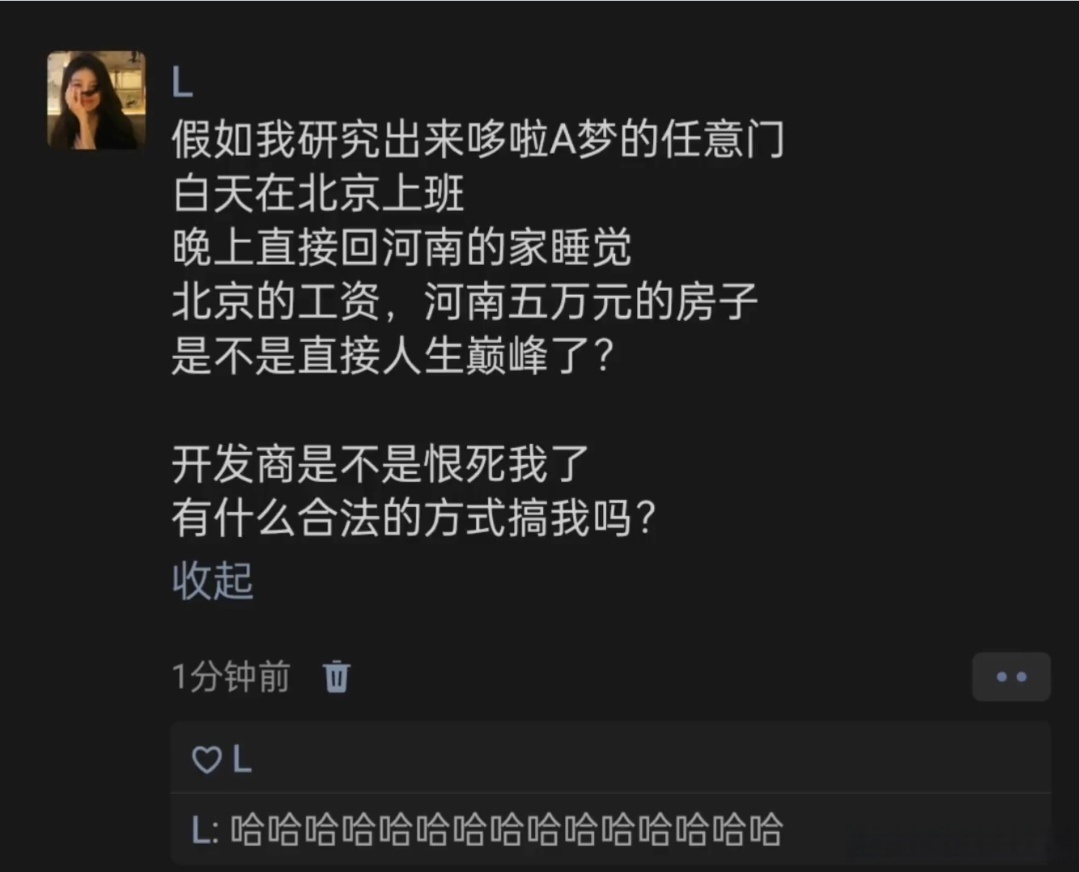 假如你研究出来哆啦A梦的任意门，你会做什么？ ​​​
