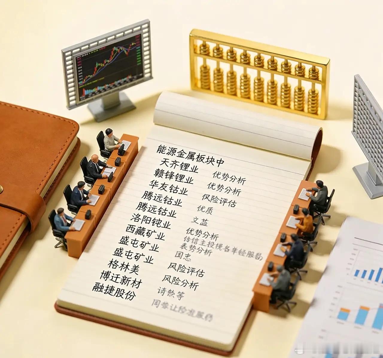 能源金属板块，对10家有代表性的公司进行了分析，具体分析如下：1. 天齐锂业：全