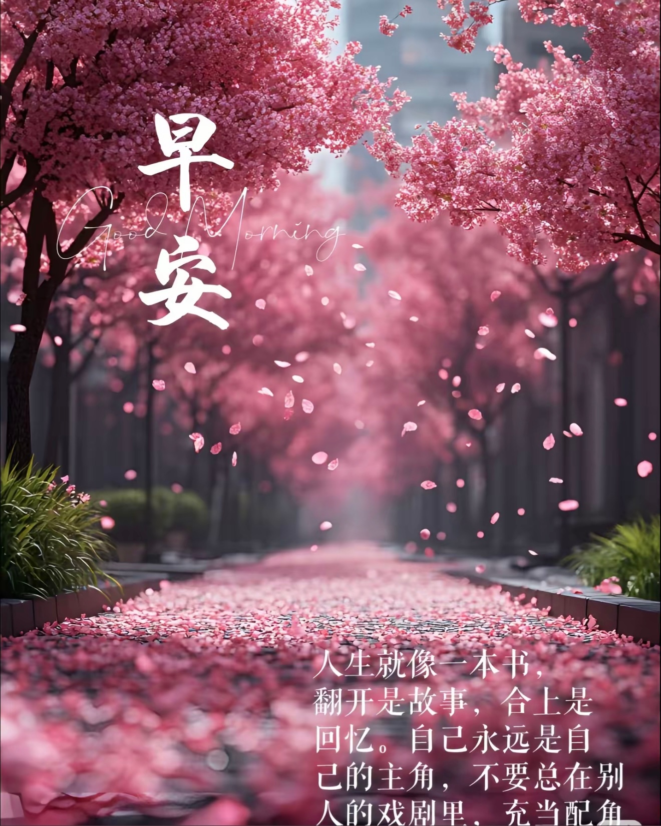 早安  愿清晨的微光，抚平内心浮躁。带着善意与热忱，奔赴今日时光，遇事从容，遇事