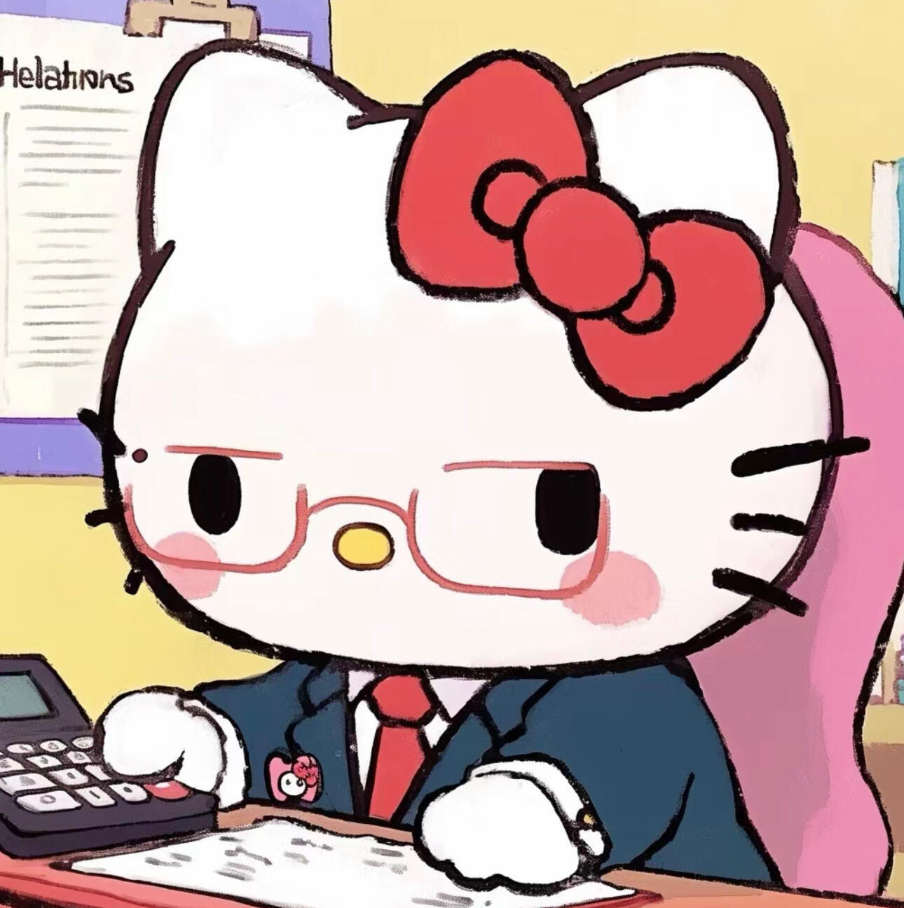 职业头像之hello Kitty版无水印头像[超话]搞怪头像 ​​​