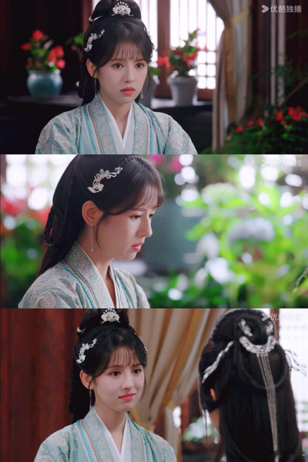 鹤男江湖侠女感拉满了 鹤男古装侠女感是天生点满的技能吧！钟霖一身侠气却不莽撞，重