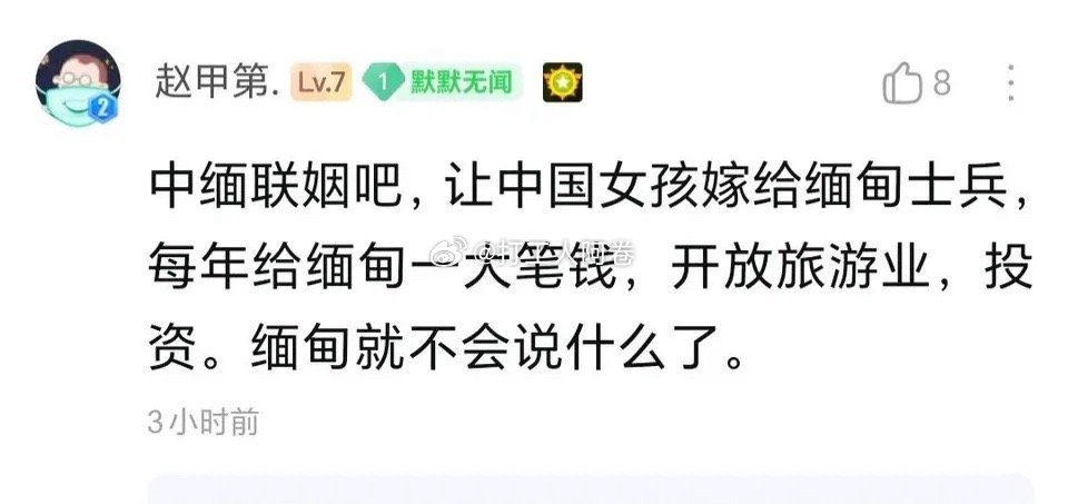 当代网友谈中缅联姻。。。 ​​​