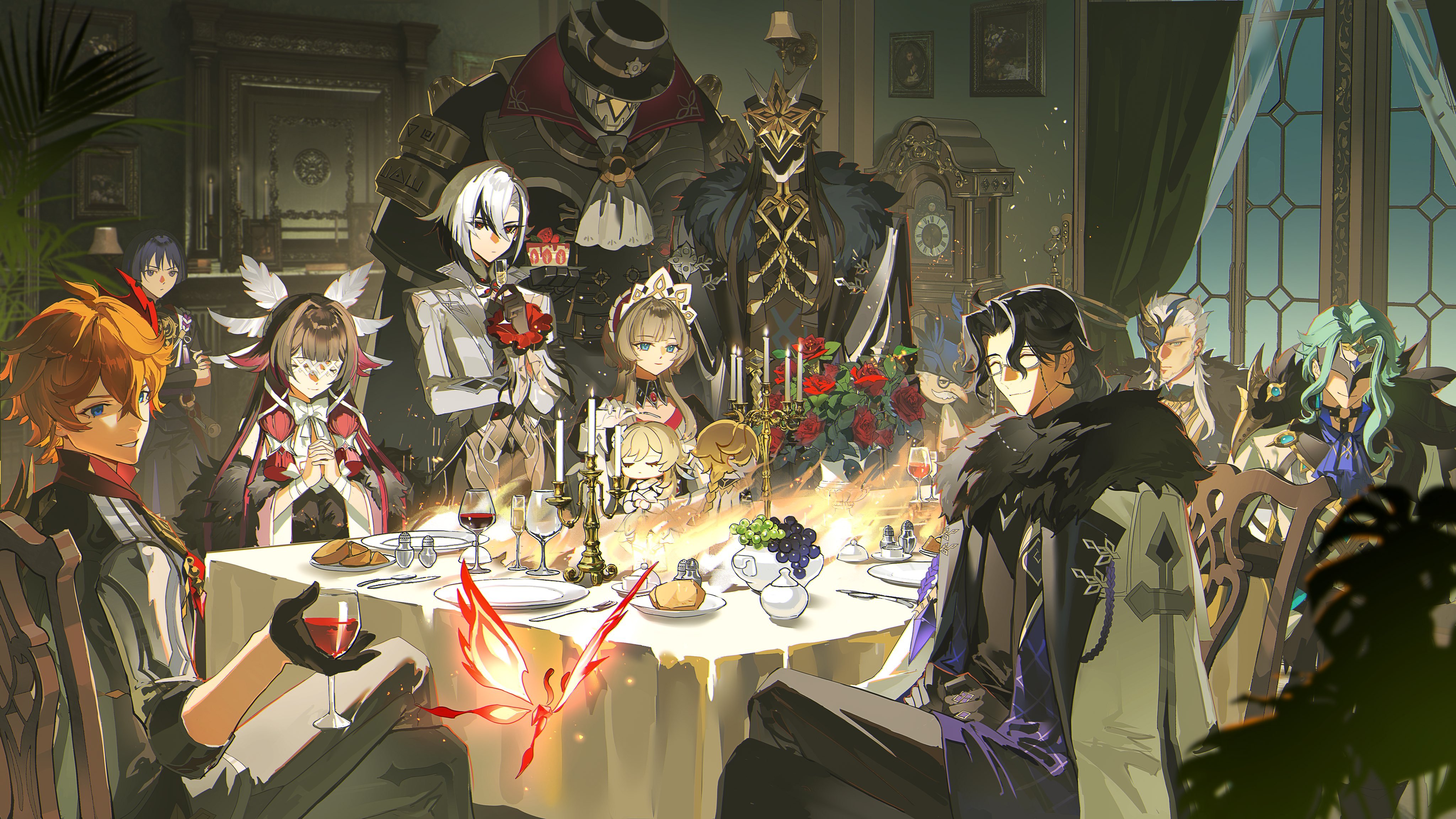 来自愚人众的周年蛋糕～cr:画师 guaisanmu#原神##原神5.0版本##