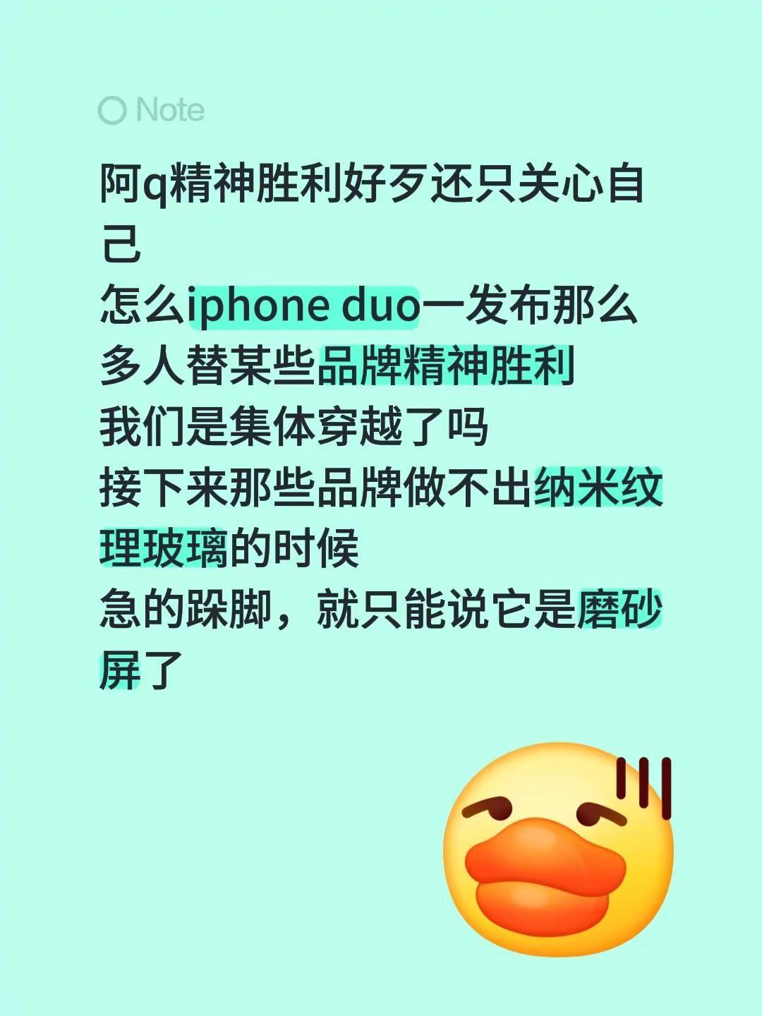 谁抄谁就不说了，精神胜利不可取。阿q精神胜利好歹还只关心自己怎么iphone d