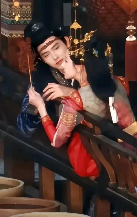 好像小说里面走出来的男女主，女主倾国倾城，男主多金深情，这一刻我从陈飞宇眼里看到